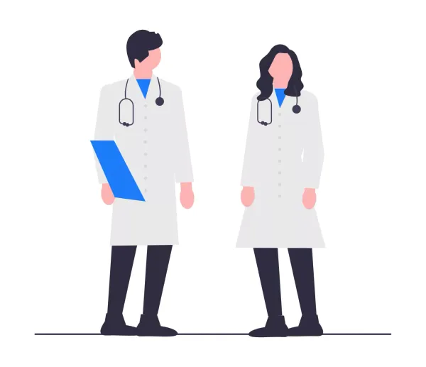 Una doctora explicando un procedimiento a una paciente en un ambiente de consulta amigable.