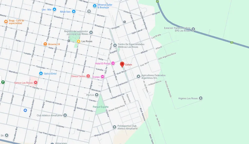 Mapa de la ubicación de Cefem – Centro Familiar de Especialidades Médicas